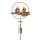 Regenmesser Gartenstecker Segelschiff im Ring H:100 cm im Rost Design - Deko Niederschlagsmesser maritim, Schiff, Küste, maritime Gartendeko Segelboot, Metalldeko