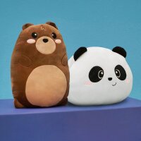 Legami Super Soft Kissen & Handwärmer PANDA - Plüschkissen für kalte Hände, Plüschtier, Kissen super weich und flauschig
