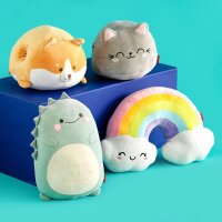 Legami Super Soft Kissen & Handwärmer KATZE - Plüschkissen Kitty für kalte Hände, Plüschtier, Kissen super weich und flauschig