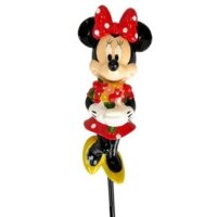 Gartenstecker 3D Minnie Mouse mit Blumen H:38 cm - Disney...