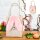 Filztasche Osterkorb Hase Osterhase mit Plüschohren creme-rosa H:20 cm - Filzkorb, Geschenkkorb Ostern, Osterdeko, Frühlingsdeko,Geschenkverpackung Filz Korb Ostern