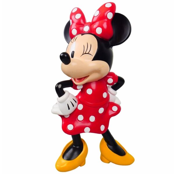Deko 3D Disney Gartenfigur Minnie Mouse H:31 cm aus Kunststoff - Disney Figur Minni Maus für den Garten, moderner Deko Stil für Disney Fans, Gartendekoration, Statue
