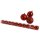 10er Set Baumkugeln Rot Mix - toller Weihnachtsbaumschmuck (D:7cm)