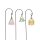 Blumenstecker Blütenglocke (3er Set) H:30 cm aus Dolomit - Stecker mit Glocken in Blütenform, Gartenstecker Blume, Gartendeko, Deko Garten