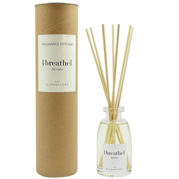 Raumduft Diffuser OXYGEN [ breathe ] Olphactory 100 ml  - Lufterfrischer, Duftstäbchen, Raum Duft, Verdunster