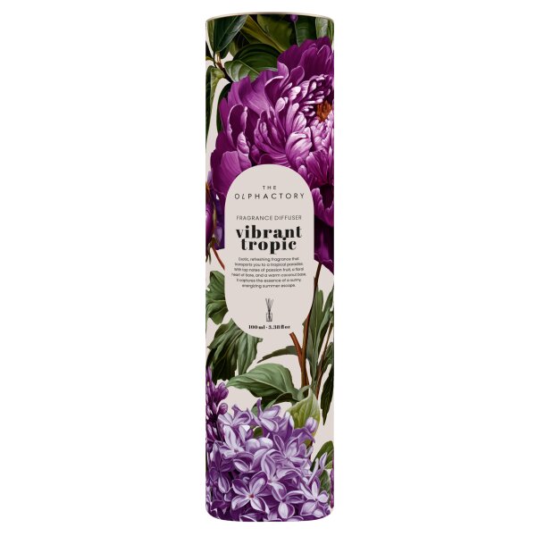 Raumduft Diffuser VIBRANT TROPIC Olphactory blossom tales 100 ml  - Lufterfrischer, Duftstäbchen, Raum Duft, Verdunster