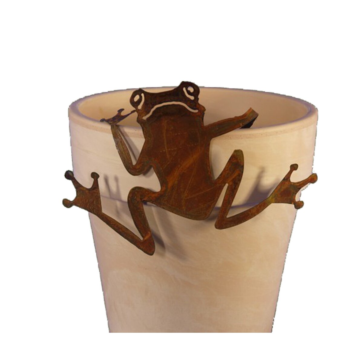 Rostfigur Frosch zum Einhngen 17x25 cm - Blumentopf Anhnger, Garten, 9,99