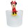 Blumentopf Deko Anhänger Minnie Mouse 10x7 cm aus Kunststoff - Disney Topf Anhänger, Pot Buddy Minni Maus, Topfhänger, moderner Deko Stil für Disney Fans, Gartendekoration