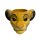 Deko 3D Blumentopf Simba 12x8 cm aus Keramik - Disney Pflanztopf König der Löwen, Übertopf, Pflanzgefäß, moderner Deko Stil