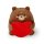 Legami Super Soft Mini Kuscheltier TEDDY BÄR mit Herz - Plüschtier freistehend, Kissen super weich und flauschig, Kuschelkissen