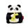 Legami Super Soft Mini Kuscheltier PANDA mit Bambus - Plüschtier freistehend, Kissen super weich und flauschig, Kuschelkissen Pandabär