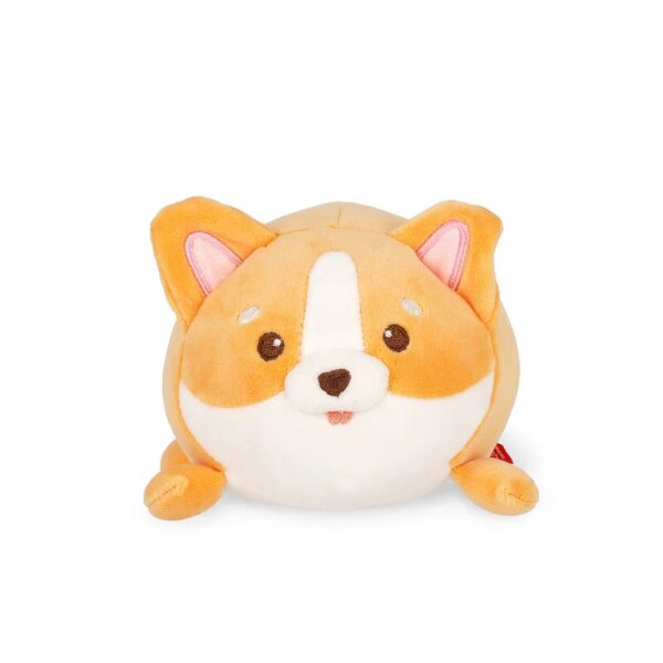 Legami Super Soft Mini Kuscheltier HUND CORGI - Plüschtier freistehend, Kissen super weich und flauschig, Kuschelkissen