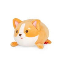 Legami Super Soft Mini Kuscheltier HUND CORGI - Plüschtier freistehend, Kissen super weich und flauschig, Kuschelkissen