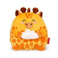 Legami Super Soft Mini Kuscheltier GIRAFFE mit Wolke - Plüschtier freistehend, Kissen super weich und flauschig, Kuschelkissen
