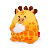 Legami Super Soft Mini Kuscheltier GIRAFFE mit Wolke - Plüschtier freistehend, Kissen super weich und flauschig, Kuschelkissen
