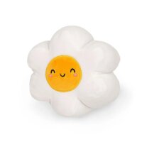 Legami Super Soft Mini Kuscheltier GÄNSEBLÜMCHEN - Plüschtier Blume freistehend, Kissen super weich und flauschig, Kuschelkissen
