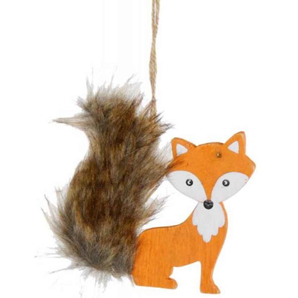 Fuchs Dekoanhnger aus Holz  (schne Wand- und Fensterdeko) Geschenkanhnger