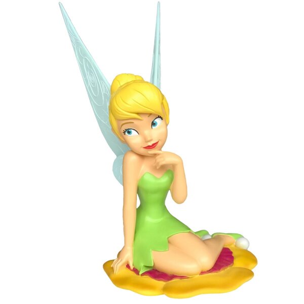Deko 3D Disney Gartenfigur Fee Tinkerbell H:41,5 cm aus Kunststoff - Disney Figur aus Peter Pan für den Garten, moderner Deko Stil für Disney Fans, Gartendekoration, Statue