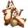 Deko 3D Disney Gartenfigur Streifenhörnchen Chip & Dale H:31 cm aus Kunststoff - Disney Figur Ahörnchen & Bhörnchen für den Garten, moderner Deko Stil für Disney Fans, Gartendekoration, Statue