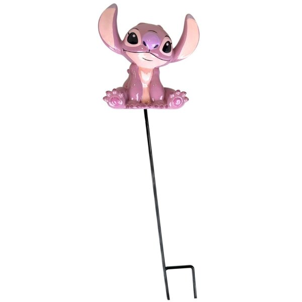 Gartenstecker 3D Angel aus Lilo & Stitch H:37 cm - Disney Blumenstecker, moderner Deko Stil, Gartendeko, Dekofigur für den Garten