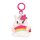 Legami Schlüsselanhänger mit Super Soft Plüschtier EINHORN mit Regenbogen - Kuscheltier super weich und flauschig, Schlüssel Anhänger, Schlüsselbund