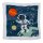 Magisches Handtuch Weltall Space (4er Set) 30x30 cm - Zauberhandtuch Rakete, Planeten, Astronauten, Kinder Handtuch, Kindergeschenk