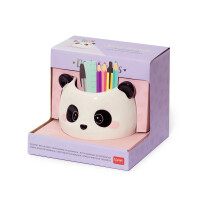 Legami Stiftehalter PANDA aus Keramik - Desk Friends, Halter für Stifte, Utensilien, Deko für Schreibtisch, Büro