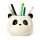 Legami Stiftehalter PANDA aus Keramik - Desk Friends, Halter für Stifte, Utensilien, Deko für Schreibtisch, Büro
