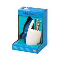 Legami Stiftehalter HAI aus Keramik - Desk Friends Haifisch, Halter für Stifte, Utensilien, Deko für Schreibtisch, Büro