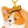 Legami Schlüsselanhänger mit Super Soft Plüschtier HUND Corgi - Kuscheltier super weich und flauschig, Schlüssel Anhänger, Schlüsselbund