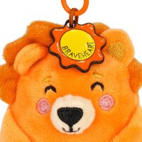 Legami Schlüsselanhänger mit Super Soft Plüschtier LÖWE - Kuscheltier super weich und flauschig, Schlüssel Anhänger, Schlüsselbund