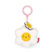 Legami Schlüsselanhänger mit Super Soft Plüschtier GÄNSEBLÜMCHEN Daisy - Kuscheltier super weich und flauschig, Schlüssel Anhänger, Schlüsselbund