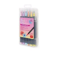 Legami 12er Set Pinselstifte "Brush Markers" Pastello - Aquarellstifte, Malstifte, Stifte, Pastellfarben