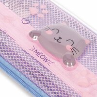 Legami Federmäppchen KATZE Kitty - Wonderwow - aus Kunststoff - Mäppchen, Tisch Stiftehalter, Federtasche