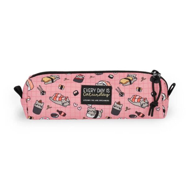 Legami Federmäppchen KATZE Sushi Cat - My pencil case - aus Polyester - Mäppchen, Schlampermäppchen, Federtasche