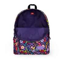 Legami Rucksack FLOWERS - My backpack - aus Polyester - Schultasche für Blumenliebhaber, Schulrucksack, für Schule & Freizeit