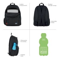 Legami Rucksack WELTALL - My backpack - aus Polyester - Schultasche für Astronauten Schulrucksack, für Schule & Freizeit
