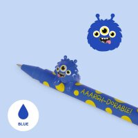 Legami Gelstift Lovely Friends MONSTER - Gel Pen mit abnehmbarer Tier Deko, Stift , Schreibstift, Gelschreiber