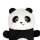 Legami Plüsch-Federmäppchen PANDA - Super Soft  - aus Polyester - Mäppchen weich und selbststehend, Schlampermäppchen, Federtasche