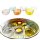 Glas Schwimmschale bunt Pastellfarben (6er Set) D:6 cm - Schwimmkerzen, Tischdeko, Teelichthalter, Schwimmlicht