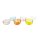 Glas Schwimmschale bunt Pastellfarben (6er Set) D:6 cm - Schwimmkerzen, Tischdeko, Teelichthalter, Schwimmlicht