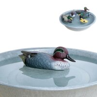 Schwimm Ente grau-braun 27x12 cm aus Polyethylen...