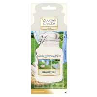Auto Duft, Lufterfrischer CLEAN COTTON - Yankee Candle Car Jar Paper, Raumduft, Autoduft