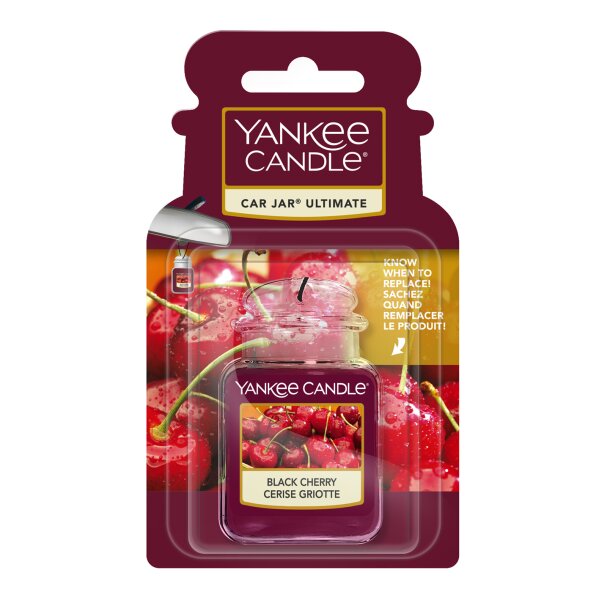 Auto Duft, Lufterfrischer Wohnung BLACK CHERRY - Yankee Candle Car Jar Ultimate, Raumduft, Autoduft