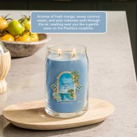 Yankee Candle Duftkerze im Glas (groß) AZURE SKY - Signature Kerze aus "Hello Italy" Kollektion mit Brenndauer bis zu 90 Stunden