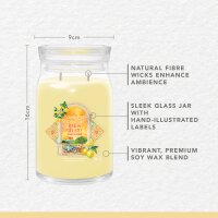 Yankee Candle Duftkerze im Glas (groß) LEMON GELATO - Signature Kerze aus "Hello Italy" Kollektion mit Brenndauer bis zu 90 Stunden