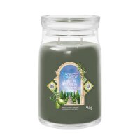 Yankee Candle Duftkerze im Glas (groß) OLIVE & CYPRESS - Signature Kerze aus "Hello Italy" Kollektion mit Brenndauer bis zu 90 Stunden