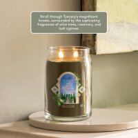 Yankee Candle Duftkerze im Glas (groß) OLIVE & CYPRESS - Signature Kerze aus "Hello Italy" Kollektion mit Brenndauer bis zu 90 Stunden