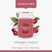 Yankee Candle Duftkerze im Glas (groß) BLACK CHERRY - Signature Kerze mit Brenndauer bis zu 90 Stunden