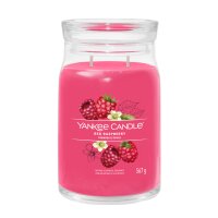Yankee Candle Duftkerze im Glas (groß) RED RASPBERRY - Signature Kerze mit Brenndauer bis zu 90 Stunden